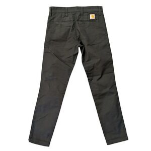 Carhartt WIP Sid Pant Black 'Lamar' Stretch Twill Workwear Chino Mens Size 29x30